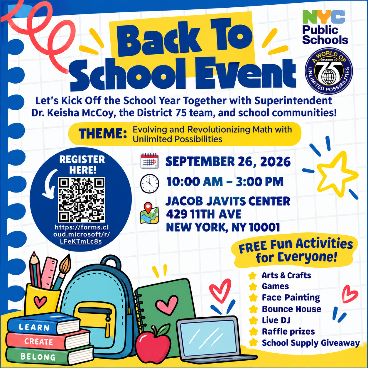 Bcack to School Event