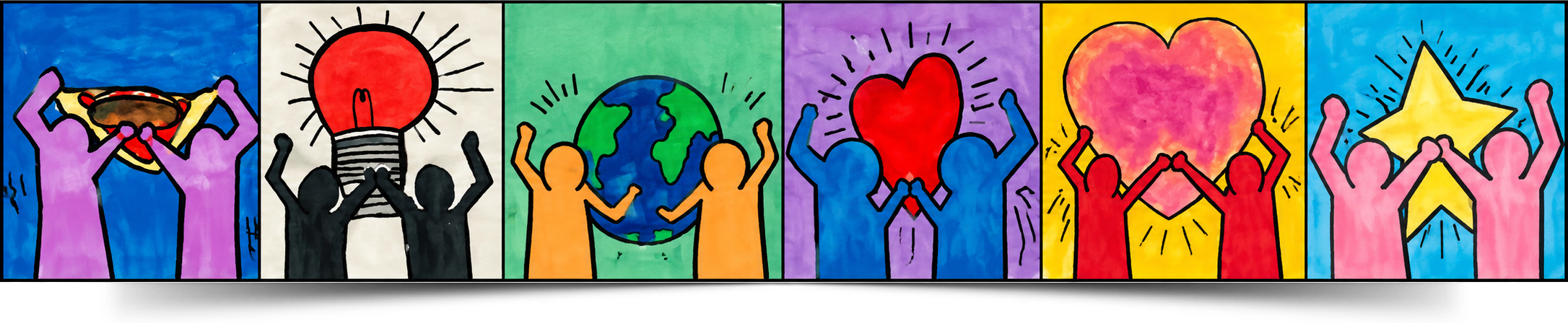 Colorful student artwork s