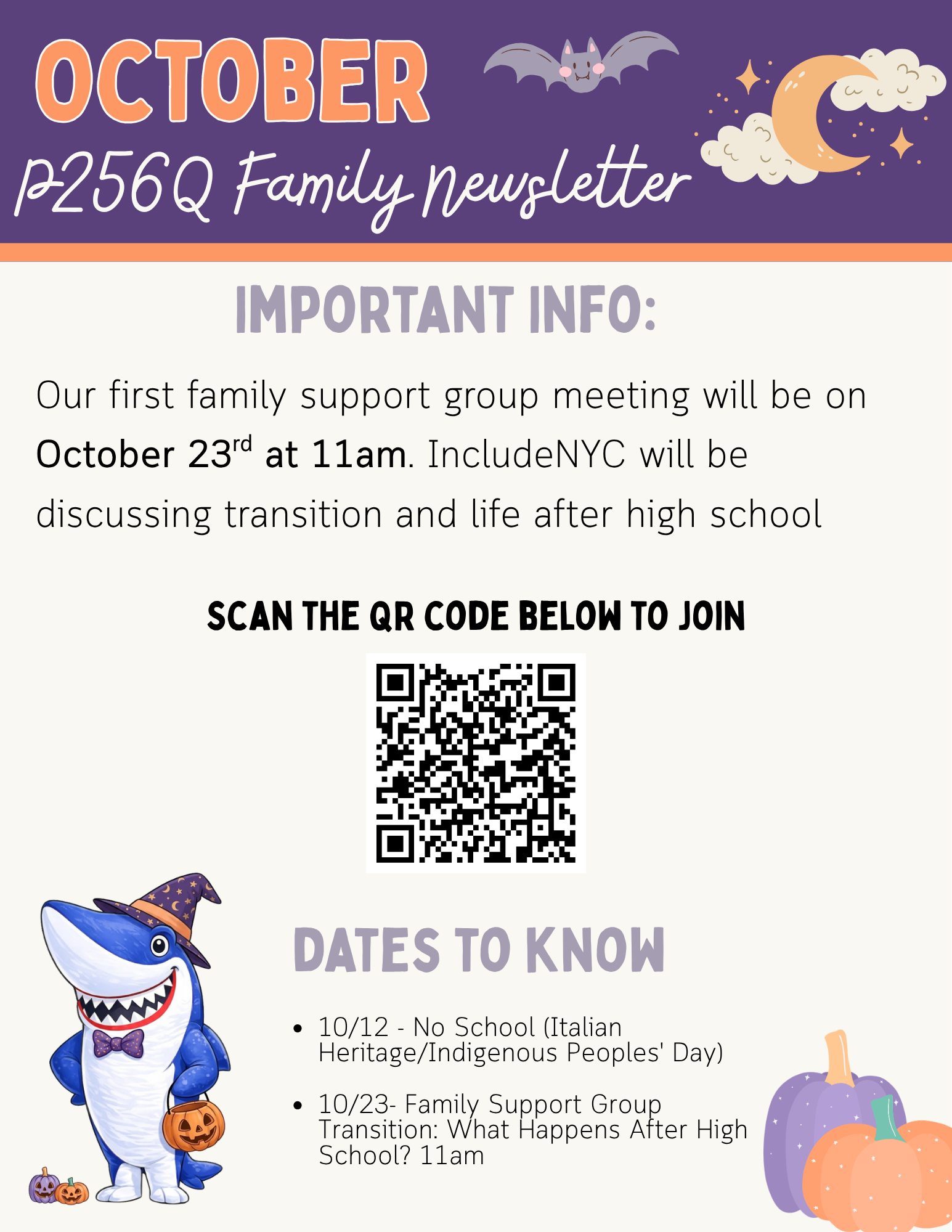 October 2026 P256Q Family Newsletter
